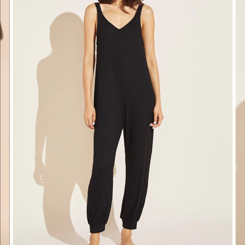 Eberjey Black Pajama Jumpsuit
